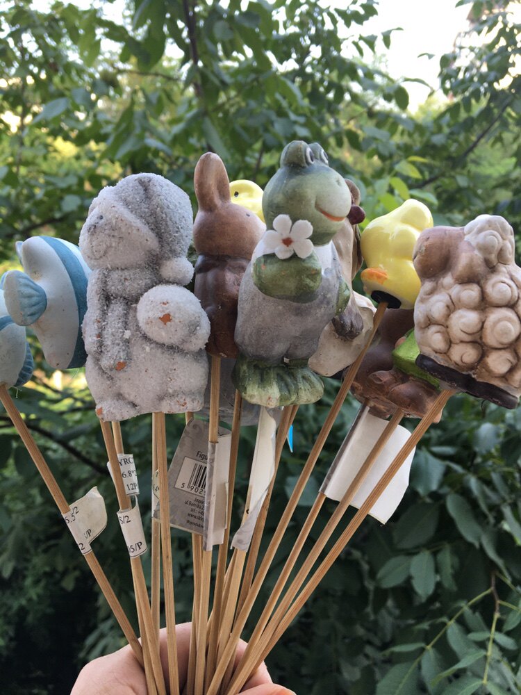 Export tail flower pot micro-landscape decorations ceramic flower pot pot shoot small props