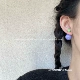 Фиолетовый зеленый пузырь 925 Серебряная игла