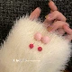 Розовый пузырь 925 Серебряная игла