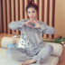 Đồ ngủ mùa thu và mùa đông nữ dày S code Phiên bản tiếng Hàn của chàng trai lớn flannel Cô gái 12-14-16-20 tuổi mặc bộ đồ học sinh đồ ngủ nữ quần áo ngắn Bên ngoài ăn mặc