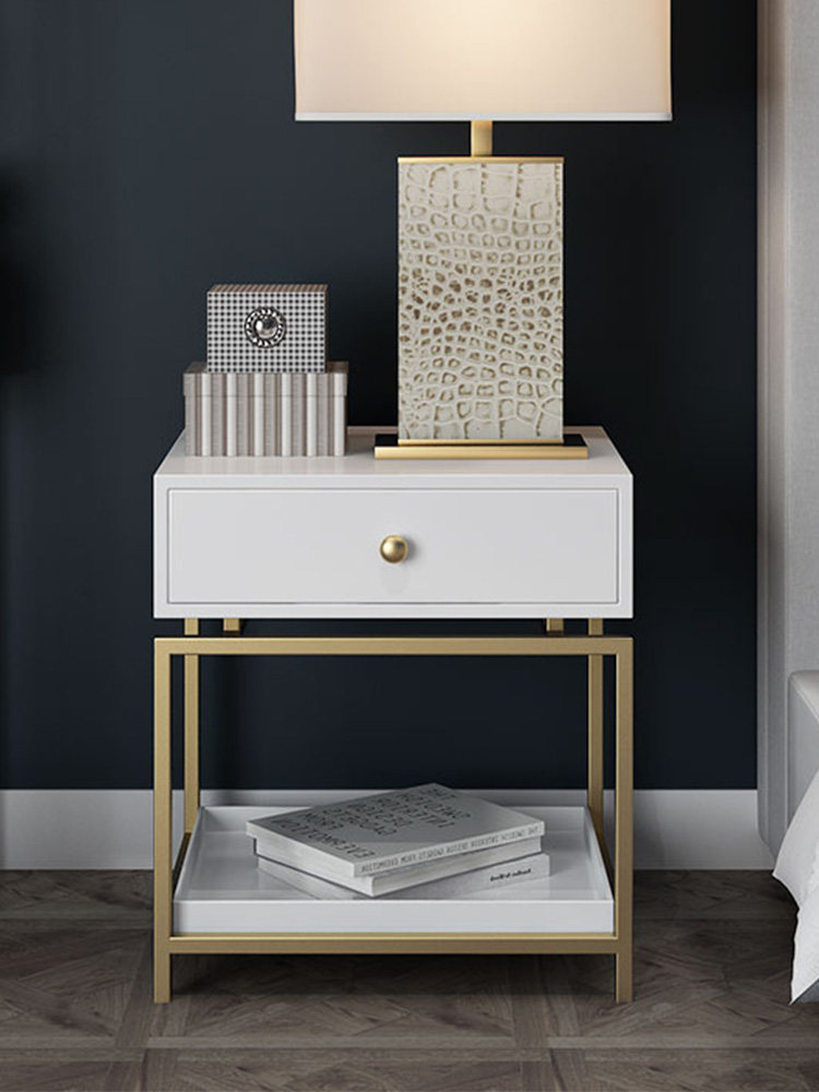 Light Extravagant Nordic Bed Head Cabinet Ins Creativity Modern Minimalist Bedroom Bedside Small Cabinet Containing Cabinet Bedside Locker-Taobao