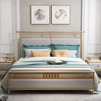 Nordic Modern Simple Iron Light Luxury Bed Master Bed Bed Small House Children Single Bed