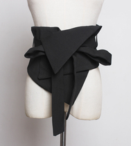Wearing waistband girdle women Summer decoration wide waistband skirt accessories fabric with black waistband