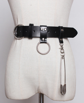 Fashion cowhide waistband womens coat waist wide belt trim dress fashionable pin detachable casual pants strap