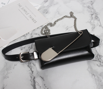 2021 new large pin chain Cross bag black running Bag 2 small bag simple mini bag
