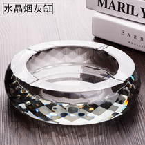 Eurostyle Smoke Cylinder Creative Living Room Luxurious Personality Big crystal glass ashtray trendy minimalist Office