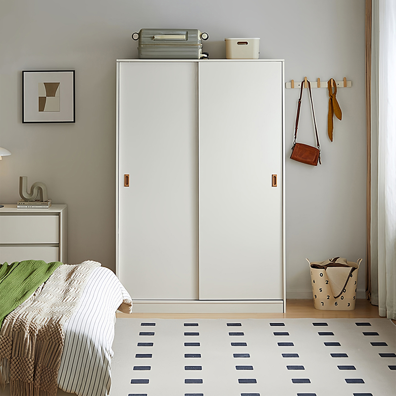 All Solid Wood Wardrobe for Bedroom, Small Apartment, Children's Sliding Door Wardrobe, Space-Saving Simple Storage Cabinet All Solid Wood Wardrobe for Bedroom, Small Apartment, Children's Sliding Door Wardrobe, Space-Saving Simple Storage Cabinet