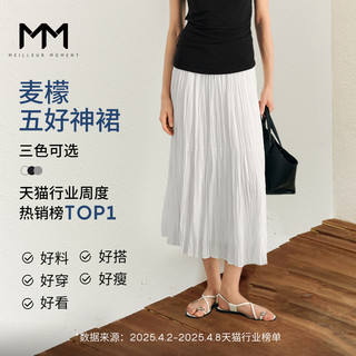 Moonlight Skirt mm Mai Meng White Cake Flower Bud Half-Length Skirt for Outings, Long Style, Wave Style, Summer New 25, 5994140703