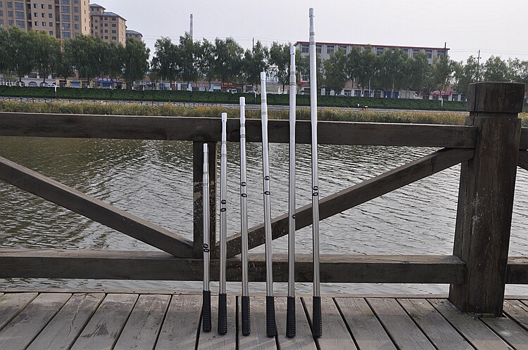 Curtain telescopic rod Light and shadow show program bracket Flashlight dance curtain bracket 3 8 meters long 3 meters curtain bracket