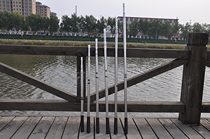 Curtain telescopic rod Light Shadow Show show bracket Flashlight Dance Curtain Cloth Bracket 3 8 m Long 3 m Curtain Bracket