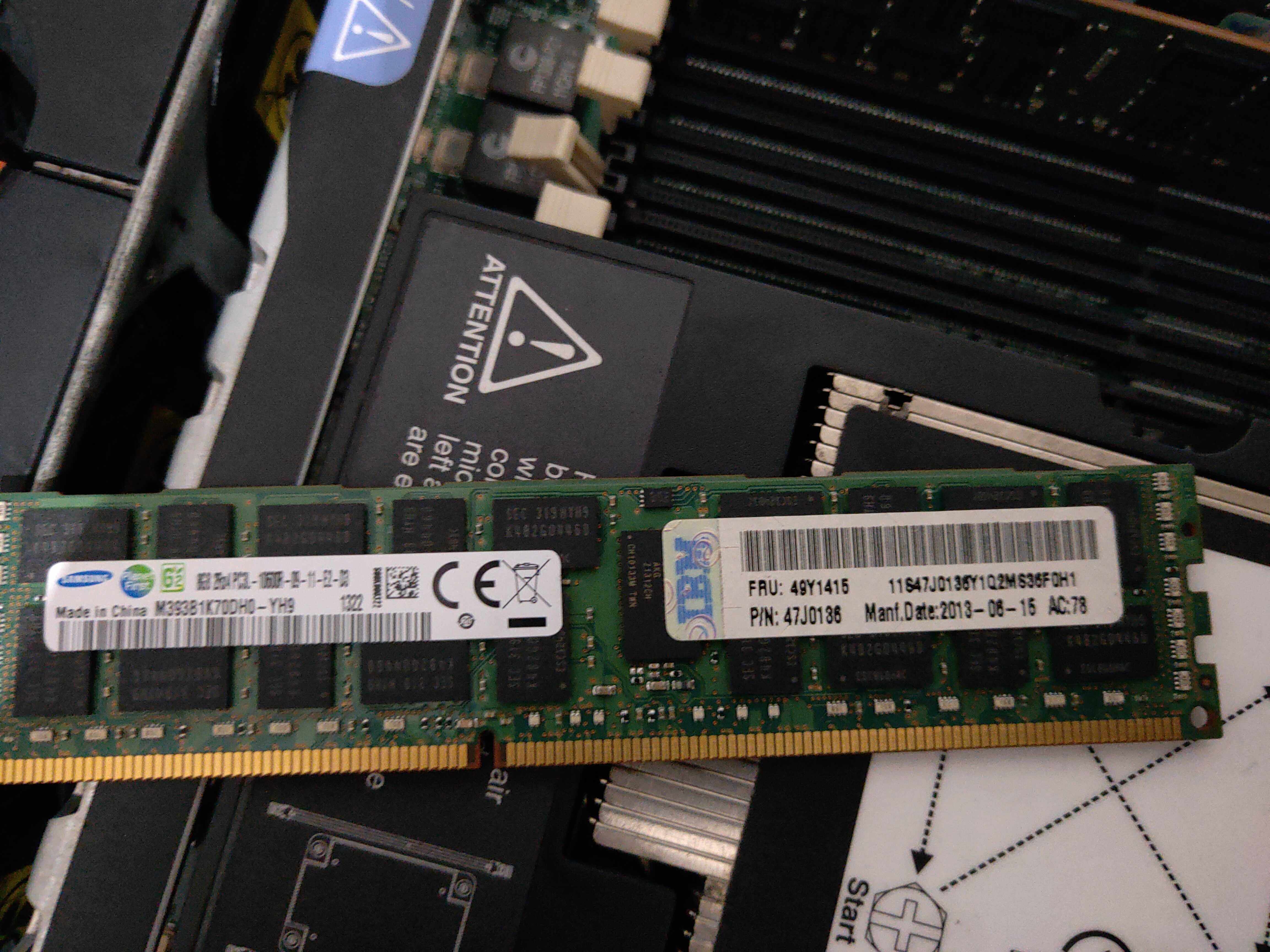IBM server memory 8GB ddr3 1333 8g PC3L 47J0136 49Y1397 49Y1415 49Y1415 49Y1415