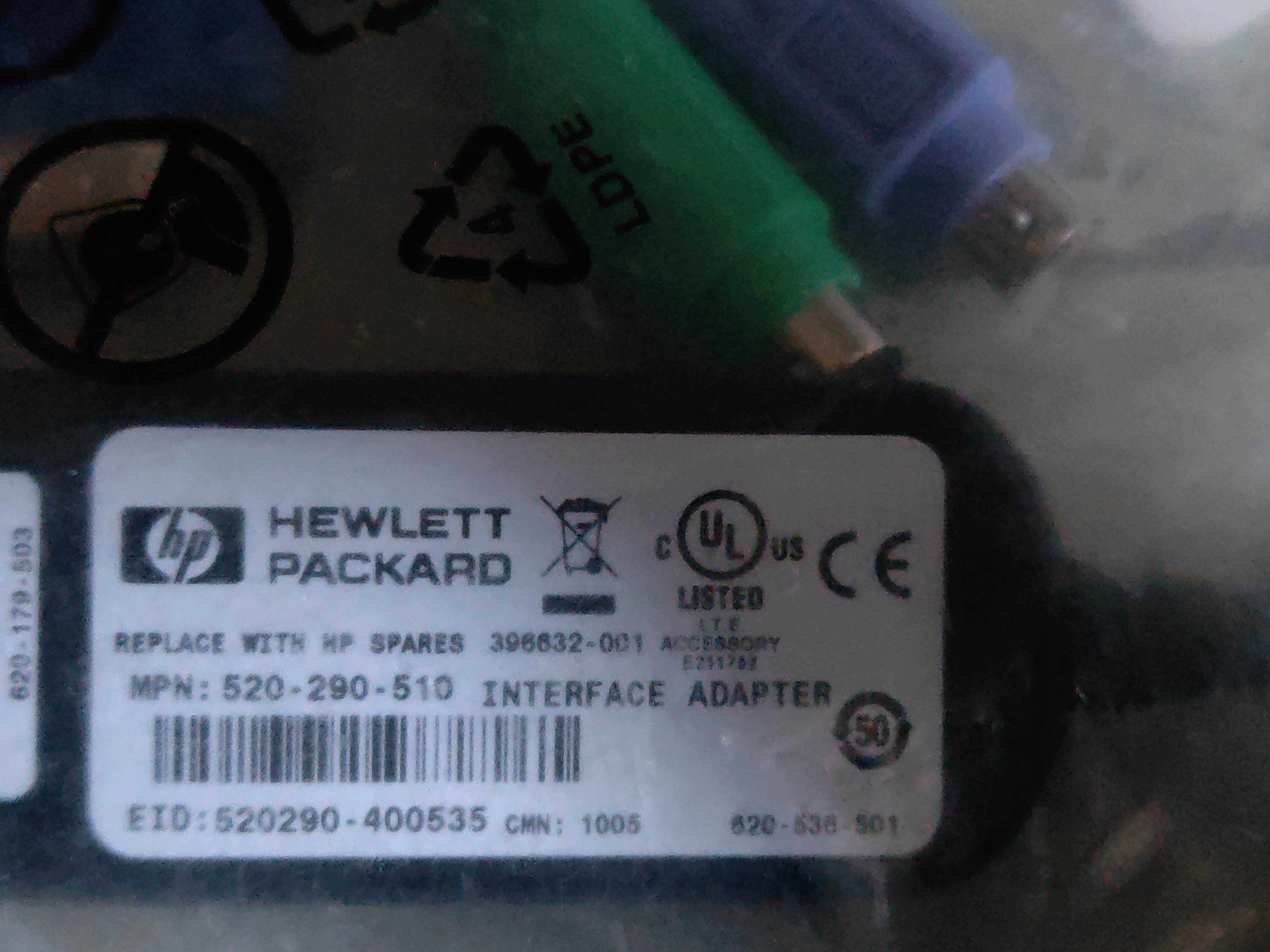 HP brand new original installed KVM connection line 262588-B21 396632-001 520-290-510