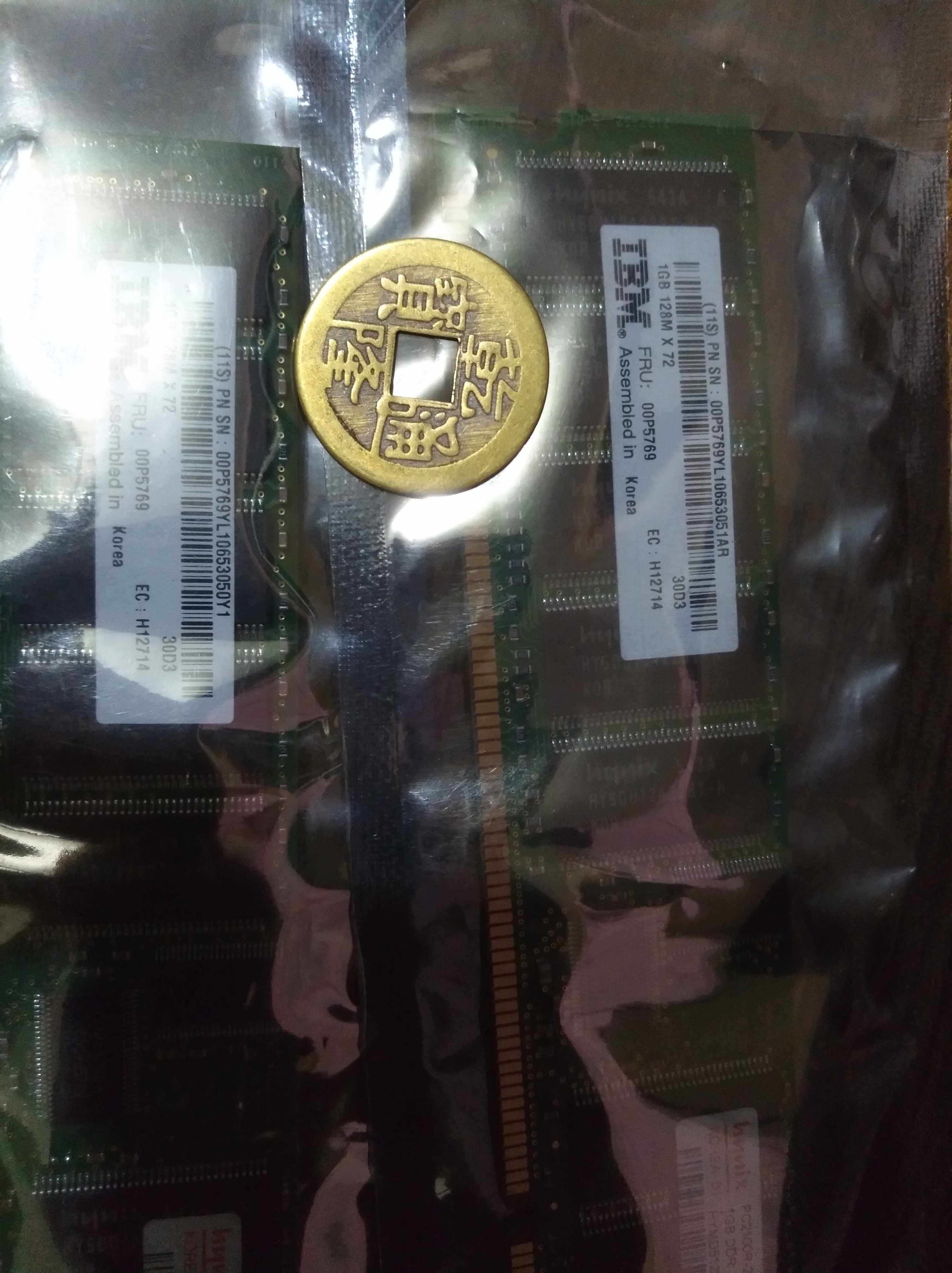 IBM 4445 00P5769 12R8614 4G(4*1G) P series P520 P550 memory