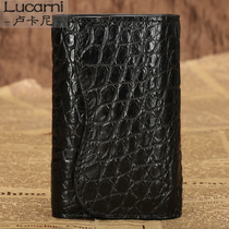 Gator skin mens key package multifunctional large-capacity leather change wallet new Kaba Lukani tide
