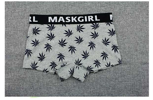 Les đẹp trai đồ lót cotton boxer bốn góc tam giác vài nữ phong lá thể thao thoáng khí kích thước lớn tt đồ lót trung tính đồ lót cao cấp