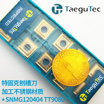 Taegutec SNMG120404 TT9080 stainless steel CNC blade for planing machine
