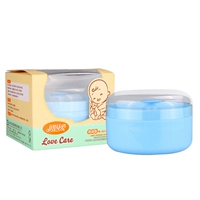 Лазурная банка для хранения, спонж, присыпка