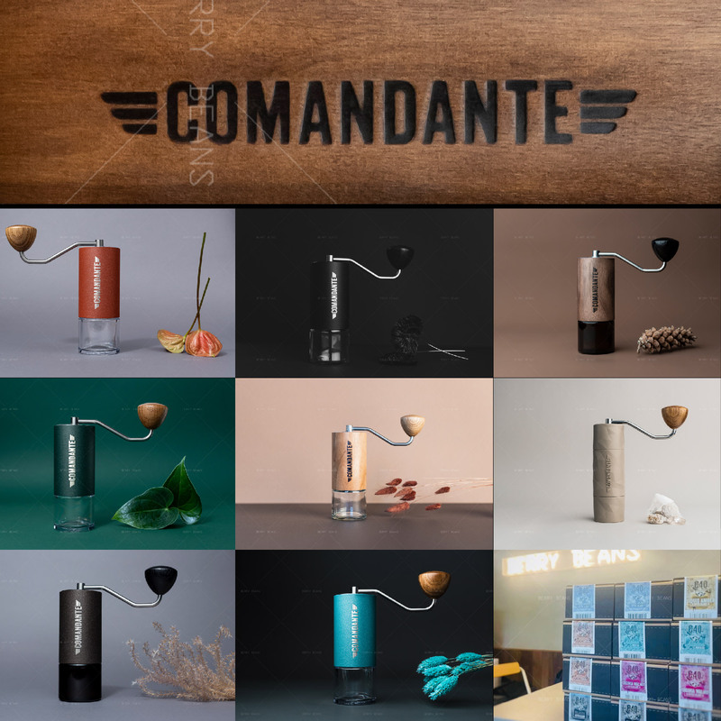 In-Stock Genuine German Comandante Commander C40 Mk4 High Nitrogen Steel Burr Hand-Crank Coffee Grinder
