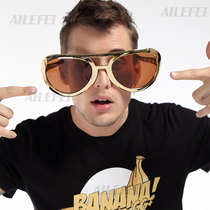 Extra-large Elvis glasses bar Bungee modeling funny party glasses Oversized exaggerated performance props party