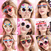  Little red book ins Birthday glasses Happy birthday selfie photo props Birthday party Funny party