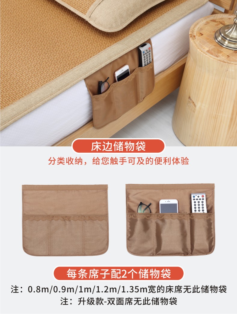 rừng cổ Huang liệu ghế mây giường 1.8m mat ba mảnh ghế máy lạnh 1.2 1.5 Mega dày đơn mat có thể gập lại - Thảm mùa hè giá đệm nước