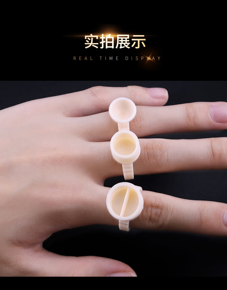 Hình xăm cốc màu bán cố định vòng cốc nhựa dùng một lần bằng nhựa mềm silicone cung cấp dụng cụ chính hãng - Các công cụ làm đẹp khác gel kích mí