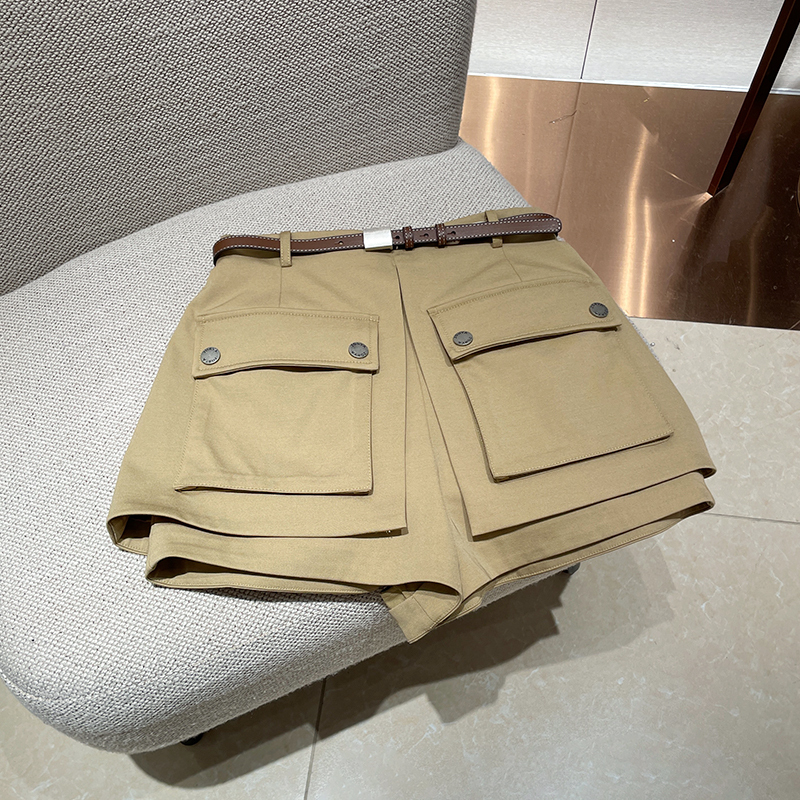 3D Pocket Cargo Shorts for Women 2026 Summer New Vintage Casual Style Sweet Cool High Waist Slimming A-Line Pants 3D Pocket Cargo Shorts for Women 2026 Summer New Vintage Casual Style Sweet Cool High Waist Slimming A-Line Pants