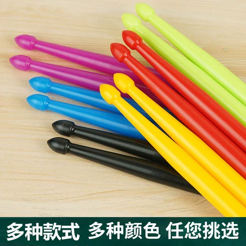 Барабанная установка, немой барабан, барабанные палочки, кленовые, ореховые, нейлоновые, светящиеся барабанные молотки для начинающих, барабанные палочки