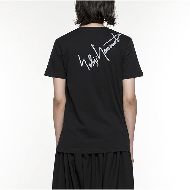 GAOSTUDIOS back signature short sleeve T-Shirt Day simple cotton comfortable niche original design graffiti men T