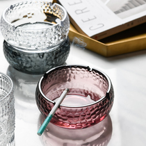 Ashtray ins style creative personality trend crystal glass household living room office European luxury high-end