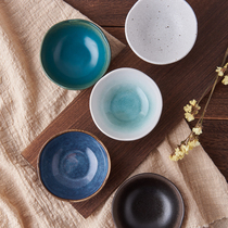 Japanese ceramic retro small saucer creative dip sauce vinegar dish seasoning seasoning dish snack home commercial restaurant