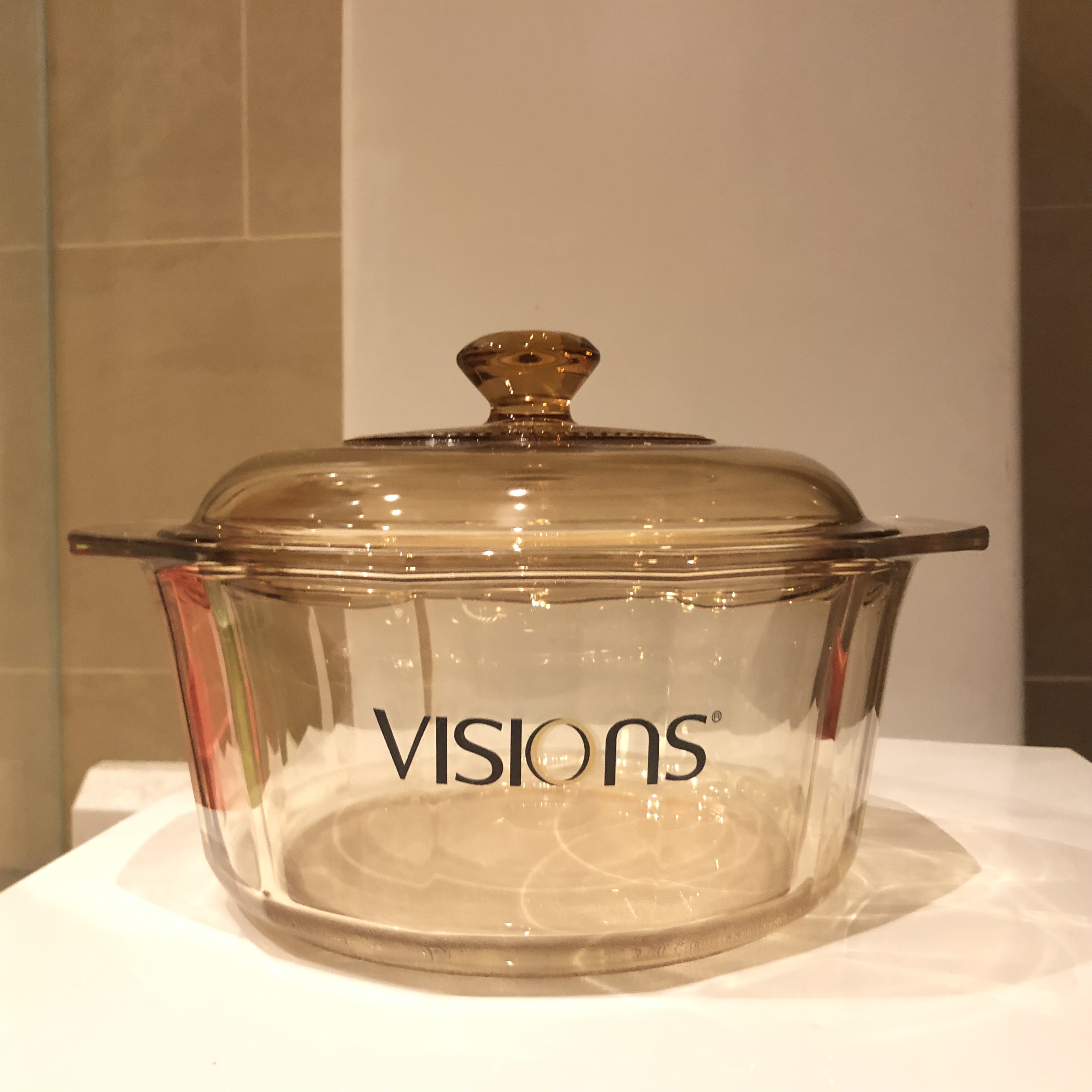 American Conning Pan 2 2L Conning Crystal Drill Pan Glass Pan Soup Pot milk pan Boiling Pot saucepan Special cabinet