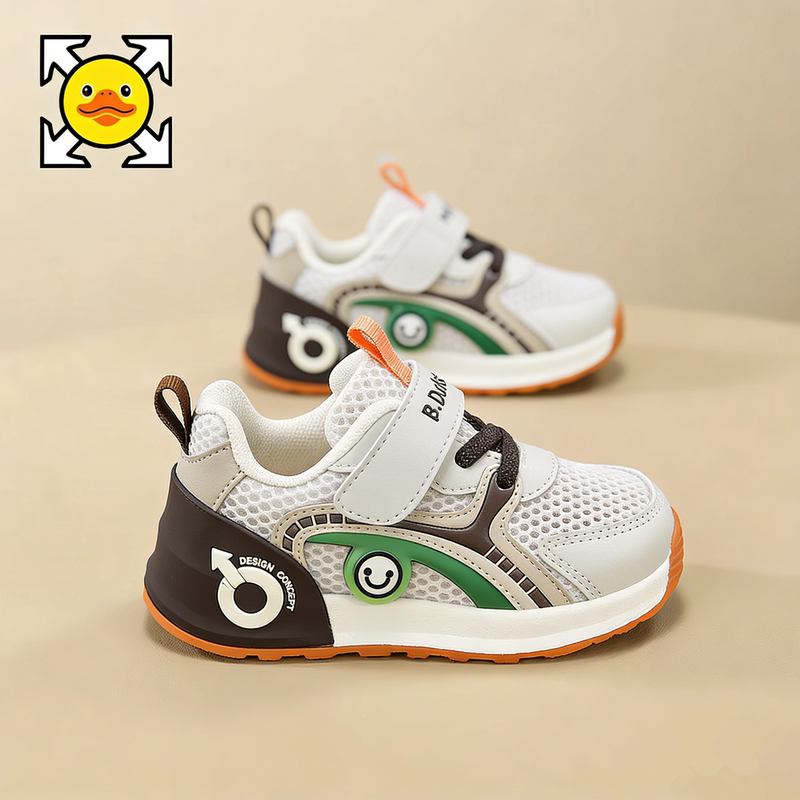 Little Yellow Duck Boys' Shoes 2026 Spring/Summer New Style Breathable Mesh Toddler Shoes for Girls and Boys