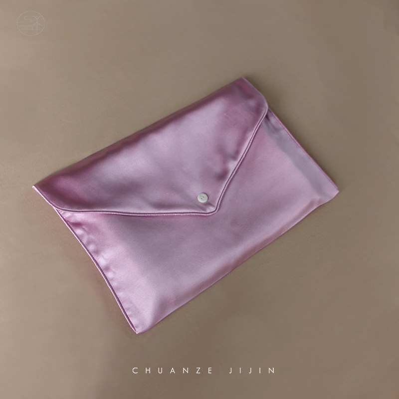 30 Mmi Heavy Pound Genuine Silk Cashier Bag Underwear Pajamas Containing Bag Mulberry Silk Envelope Type Multicolored High-end Customisation