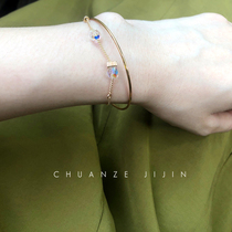 Bracelet Ins small crowddesign Handstring Temperament Women American 14K Bag Ginscher Import Ultra Shiny Crystal Advanced Sensation