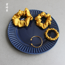 Beeswax Yellow Silk Hairband High-end Hair Decoration Customized