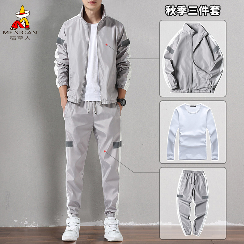 Scarecrow Men's Casual Sports Suit Spring and Autumn Outdoor Sportswear New Trendy Casual Plus Size Men's Clothing