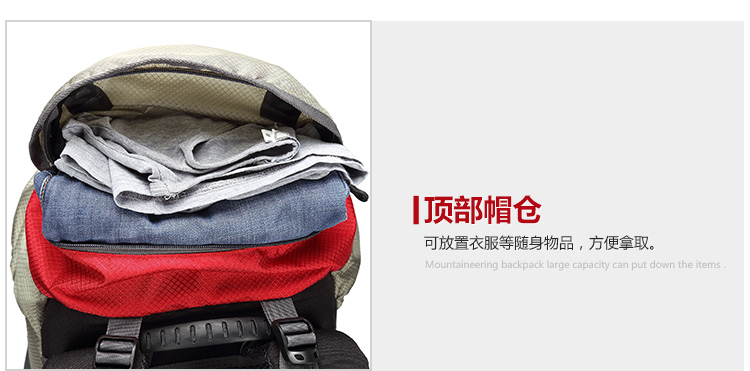 Jiesen wolf claw ngoài trời ba lô túi leo núi du lịch đa chức năng vai nam không thấm nước siêu nhẹ nữ đi bộ đường dài 50L balo regods