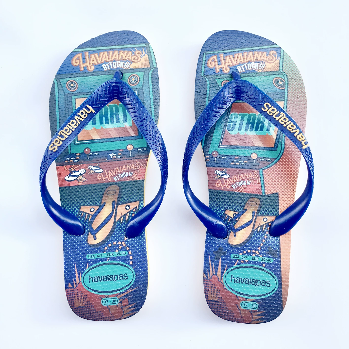 Шлепанцы Havaianas, нескользящие резиновые тапочки