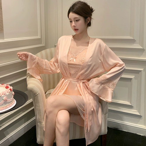 Сексуальный топ с чашечками, летняя пижама, шелковая юбка, комплект, домашняя одежда, 2025 года, по фигуре, городской стиль