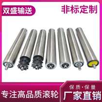 Galvanized rollers unpowered rollers stainless steel conveyor lines master and slave rollers assembly lines single and double row sprocket rollers