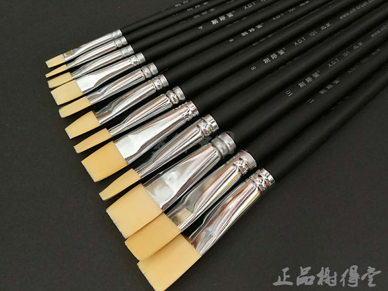 Sheedi - hall 101 imported nylon hair - square headwatercolor brush oil - brush water chalk brush