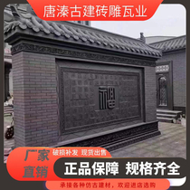 Large-scale brick reliefs of ancient buildings large-scale high-relief sculptures in courtyards large-scale illuminated wall hangings Baifu pictures