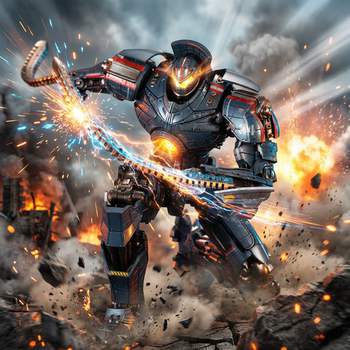 Pacific rim glowing version of the movable revenge wanderer