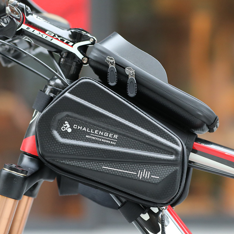 Bicycle bag front beam bag mountain bike upper tube bag riding equipment waterproof mobile phone bag bicycle bag accessories Daquan