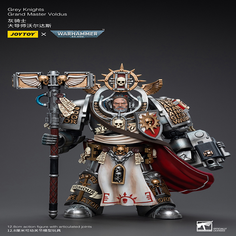 Joytoy Dark Source Grey Knight Grand Master Voltdas Articulated Transformable Toy Military Model Figure