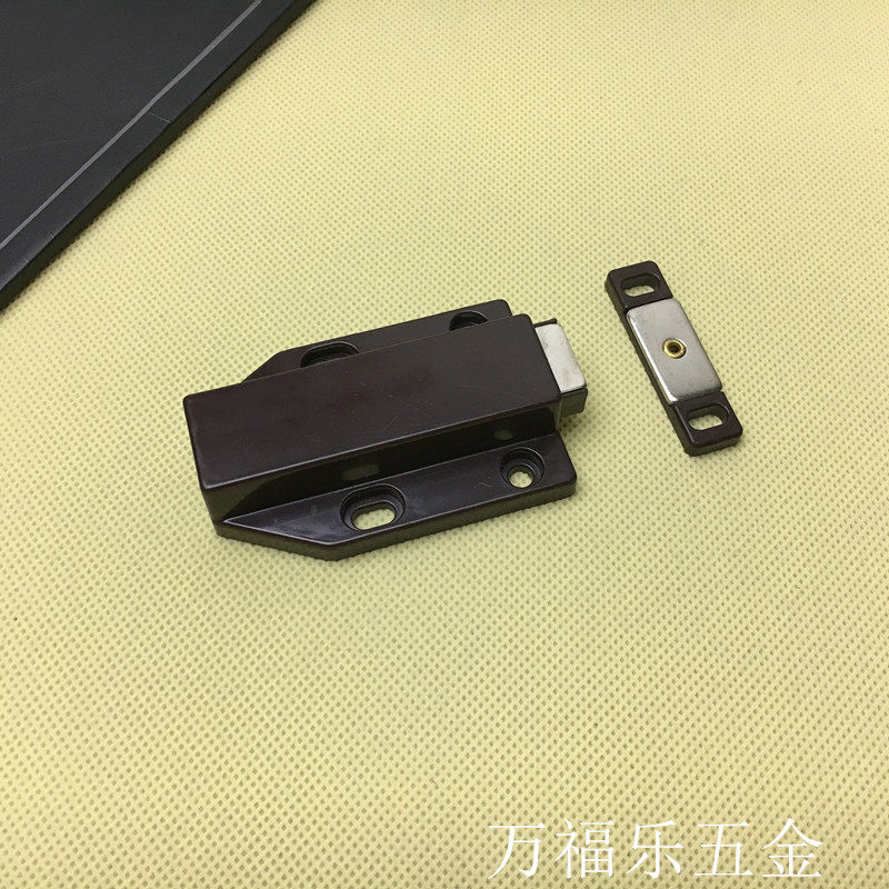 Brown Cabinet Door Bumped Beads Single Door Cabinet Suction TV Cabinet Overall Cupboard Wardrobe Rebound Instrumental flapper