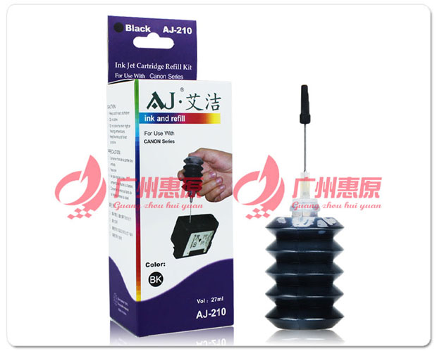 Aijie Ink AJ-210 Áp dụng: Máy in phun Canon Canon / Thêm màu đen / màu