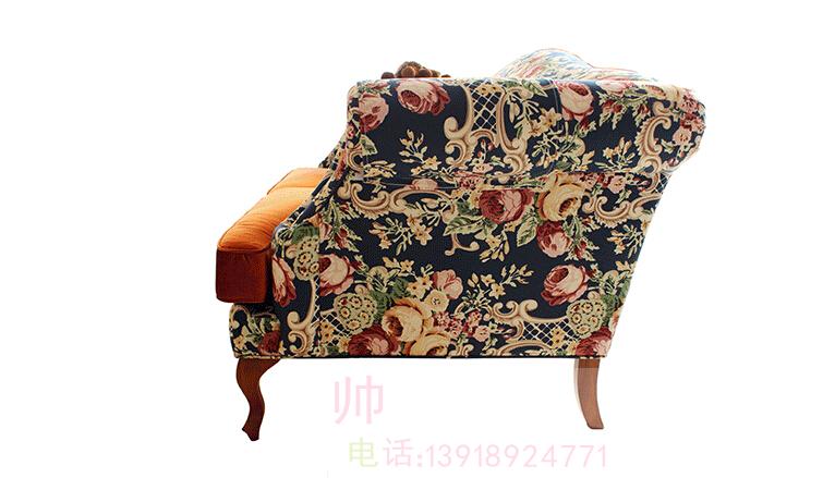 Nước mỹ cotton twist vải cao cấp sofa đơn đôi kết hợp ba Địa Trung Hải vải vườn sofa