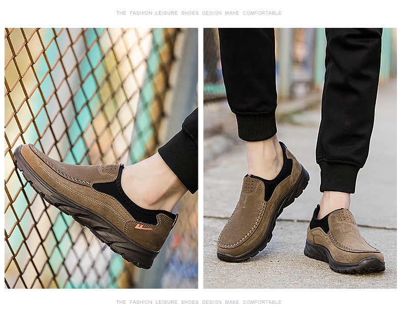 Kéo lại giày nam mùa đông giày lười đế thấp để giúp giày chống trượt nhẹ giày the thao nam nike